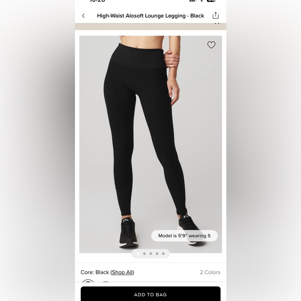 Alo yoga alosoft lounge leggings size small